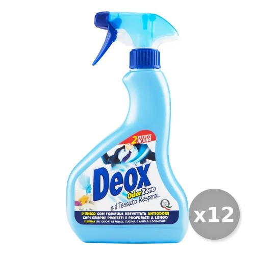 "Set 12 DEOX Elimina Odori * Tessuti  500 ml Riordino"