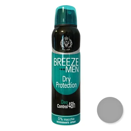 "BREEZE Set 6 Deodorante Spray Men Dry Protezione 150 ml Cura del corpo"