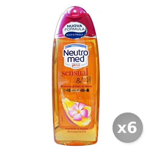 "Set 6 NEUTROMED Doccia Sensual oil Monoi Argan 250 ml - Doccia Schiuma"