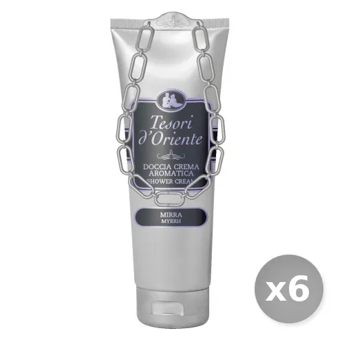 "Set 6 TESORI D'ORIENTE Doccia Mirra 250 ml Saponi e Cosmetici"