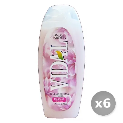 "Set 6 VIDAL Doccia Secret Garden Magnolia 250 ml - Doccia Schiuma"