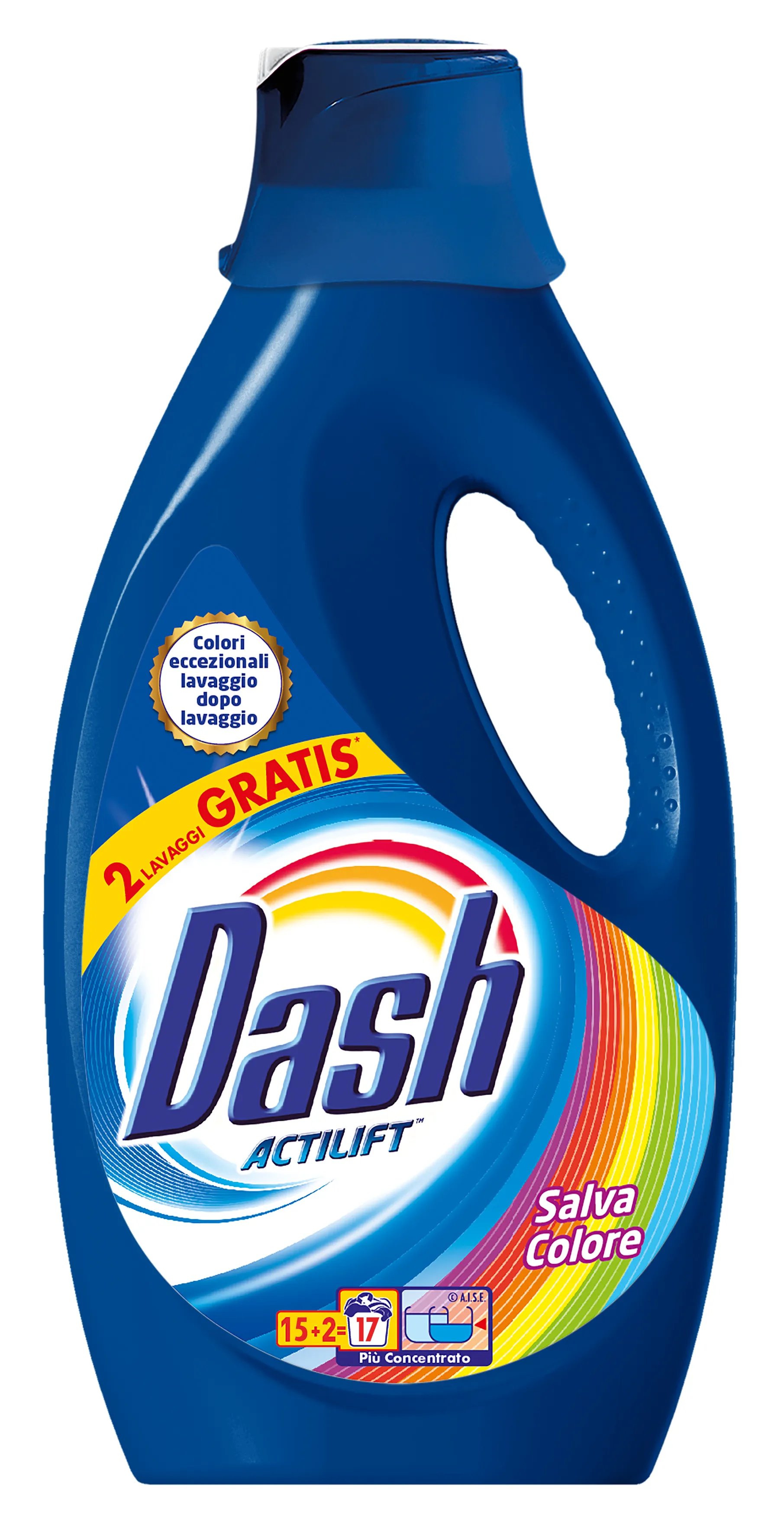 "DASH Detersivo Lavatrice Liquido 15 + 2 Misurini Colore Per bucato"