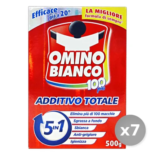 "Set 7 OMINO BIANCO Rosso Additivo Totale 5in1 500 gr"