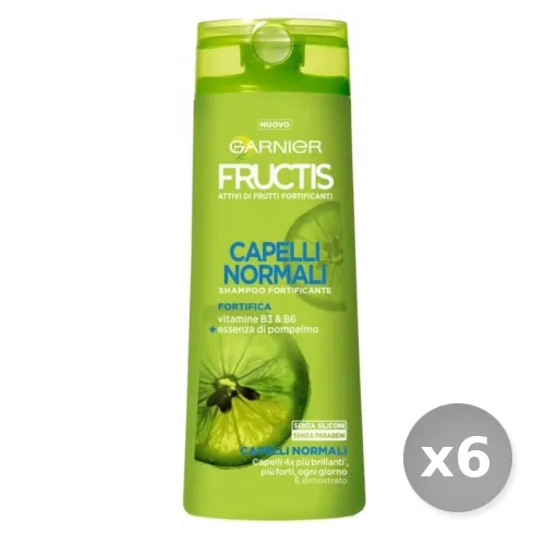"Set 6 GARNIER Fructis Shampoo Normali 250 ml Prodotti per Capelli"