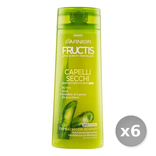 "Set 6 GARNIER Fructis Shampoo 2-1 Secchi 250 ml Prodotti per Capelli"