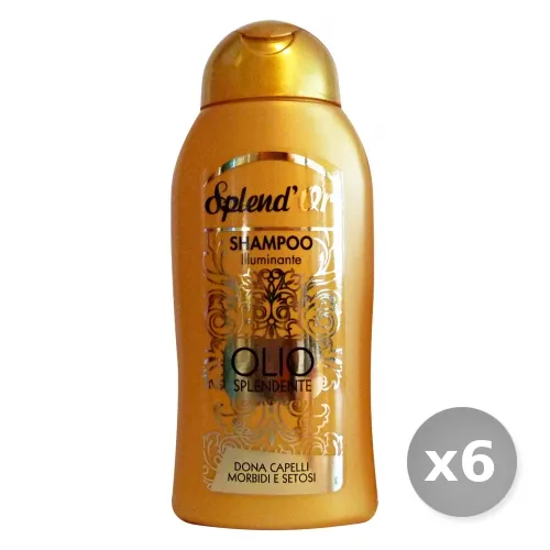 "Set 6 SPLEND'OR Shampoo Olio Splendente 300 ml Prodotti per Capelli"