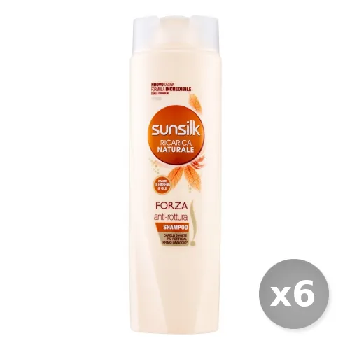 "Set 6 SUNSILK Shampoo Forza Antirottura 250 ml Prodotti per Capelli"