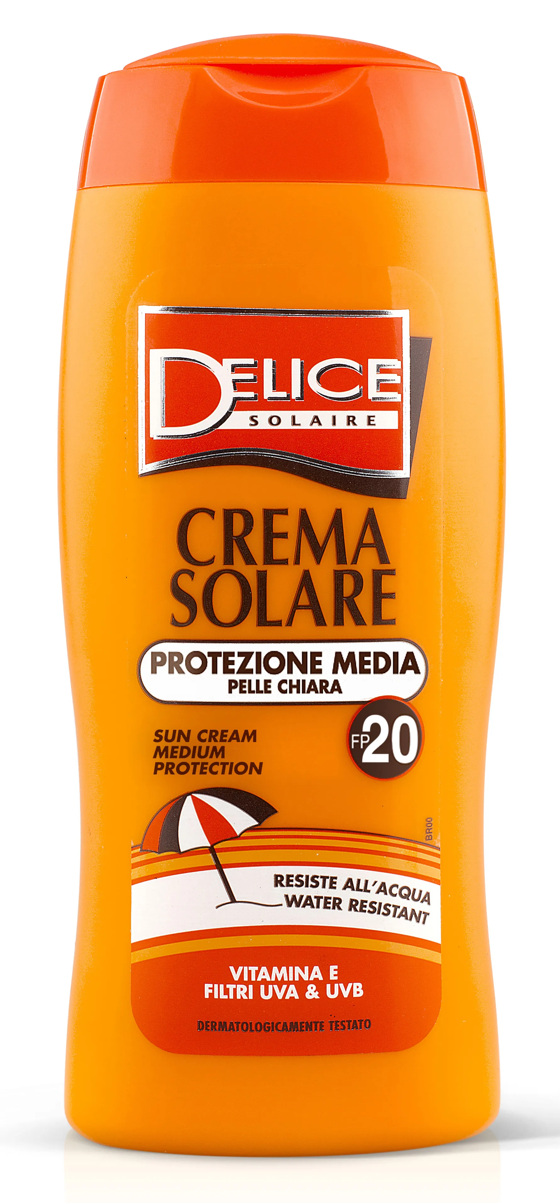 "DELICE Fp20 crema solare 250 ml prodotto solare per la pelle"