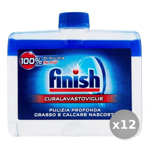 "Set 12 FINISH Curalavastoviglie blu 250 ml prodotto detergente"