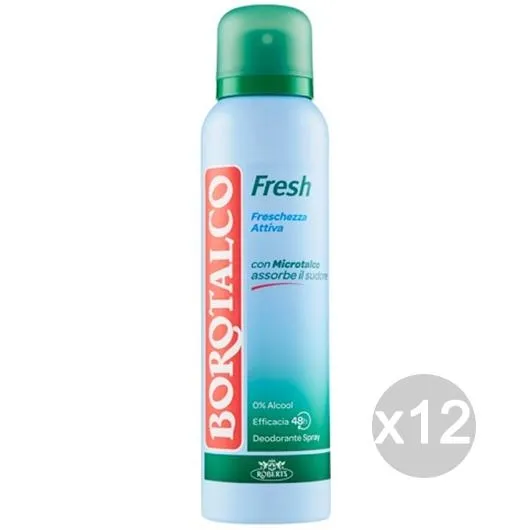 "Set 12 BOROTALCO Deodorante Spray Active Fresh Ml 150 Cura E Igiene Del Corpo"