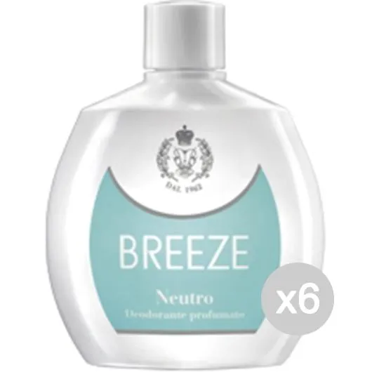 "Set 6 BREEZE Deodorante Squeeze 100 Neutro -300 Azzurro Cura E Igiene Del Corpo"