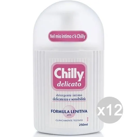 "Set 12 CHILLY Igiene Intima Delicato Rosa Ml 200 Cura E Igiene Del Corpo"