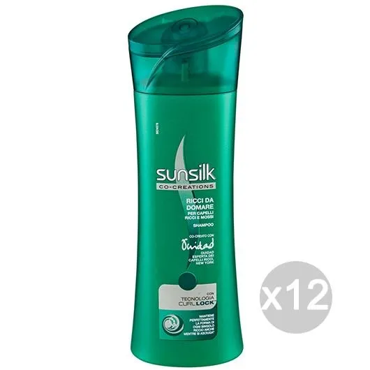 "Set 12 SUNSILK Shampoo Ricci I Da Domare 250 Ml Cura E Trattamento Dei Capelli"