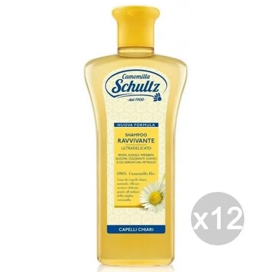 "Set 12 SCHULTZ Shampoo Ravvivante 250 Camomilla Cura E Trattamento Dei Capelli"