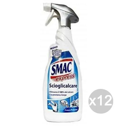 "Set 12 SMAC Express Bagno 650 Anticalcare Spray Detersivi E Pulizia Della Casa"