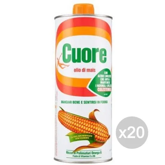 "Set 20 CUORE Olio Latta Lt 1 Condimento E Insaporitore"