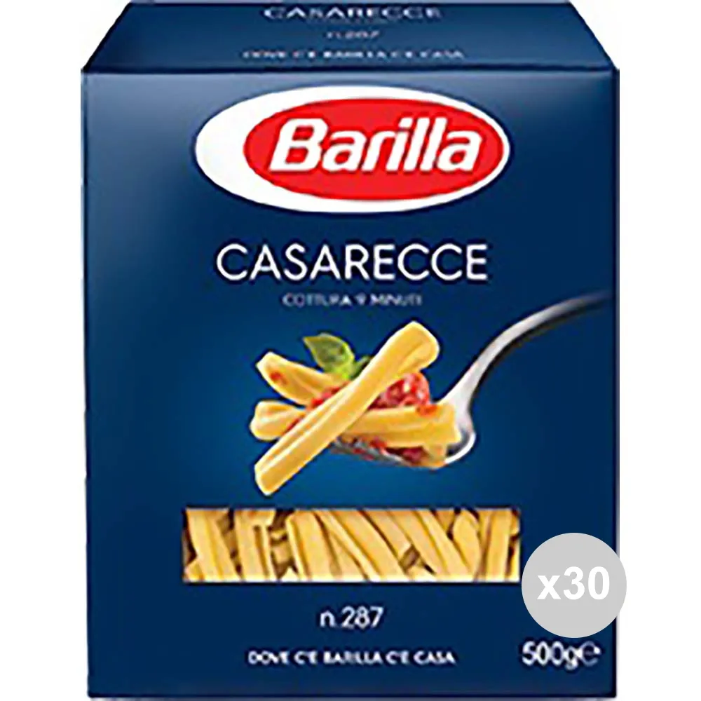 "Set 30 BARILLA Semola 87 casarecce gr500 pasta italiana"