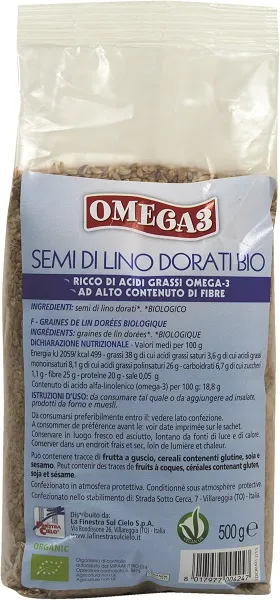 OMEGA3 SEMI DI LINO DORATI BIO