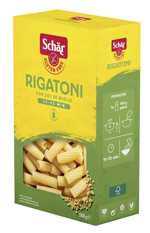 SCHAR Pasta Rigatoni 500g
