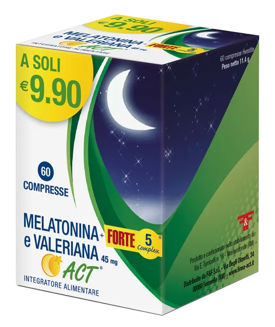 MELATONINA ACT+FT 5+VAL.60 Cpr