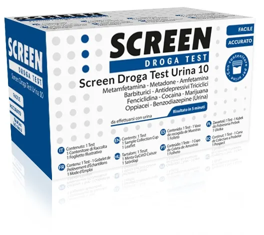 SCREEN DROGA TEST URINA 10