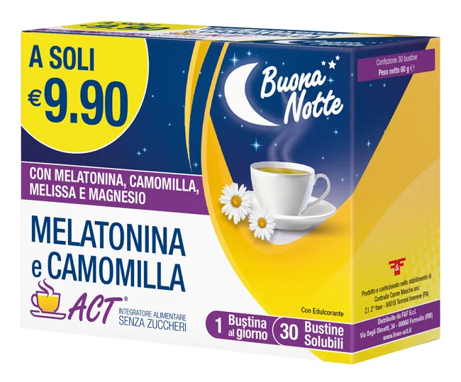 MELATONINA ACT+CAMOMILLA30BUST