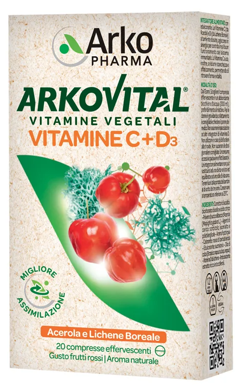 ARKOVITAL Acerola+D3 20Cpr Eff