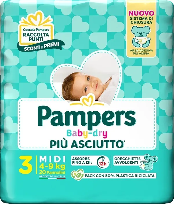 PAMPERS BD DOWNCOUNT MIDI 20PZ