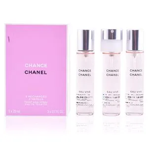 CHANCE EAU VIVE eau de toilette vaporizzatore twist & spray 3 refills x 20 ml