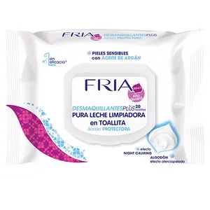 FRIA toallitas desmaquillantes leche night calming 20 uds