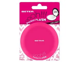 ESPEJO OHH! pocket flash con luz y aumento x10 #fucsia