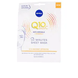 Q10+ VITAMINA C anti-arrugas+energizante mascarilla facial