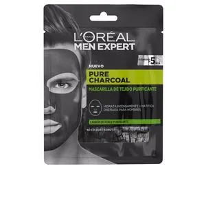 MEN EXPERT pure charcoal mascarilla tejido purificante