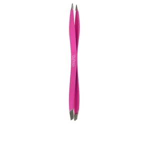 DUPLY pinza depilar de doble punta fina/oblicua #fucsia