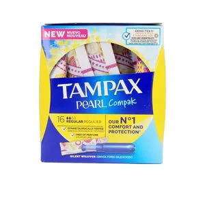 TAMPAX PEARL COMPAK tampón regular 16 uds