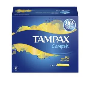 TAMPAX COMPAK tampón regular 22 uds