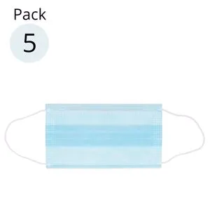 3 LAYERS PLY disposable face masks 5 pz