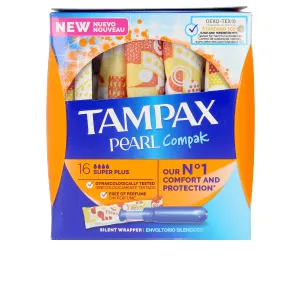 TAMPAX PEARL COMPAK tampón super plus 16 uds