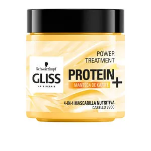 GLISS PROTEIN+ mascarilla nutrición cabello seco 400 ml