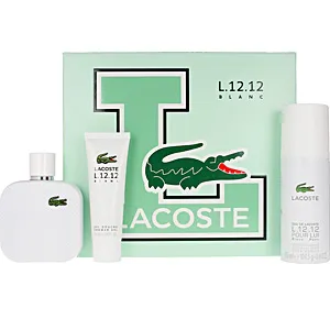 EAU DE LACOSTE L.12.12 BLANC POUR HOMME cofanetto 3 pz