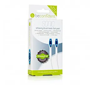 SONIC TOOTHBRUSH HEADS WHITENING WHITE cofanetto 2 pz