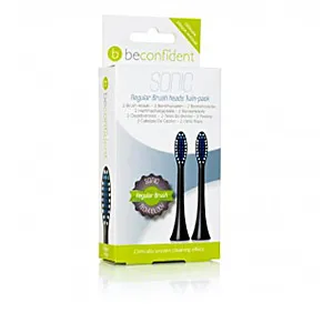 SONIC TOOTHBRUSH HEADS REGULAR BLACK cofanetto 2 pz