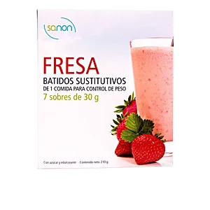 SANON BATIDO SUSTITUTIVO sabor fresa 7 sobres de 30 gr