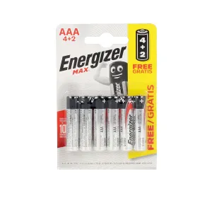 ENERGIZER MAX POWER LR03 AAA pilas pack x 6 uds