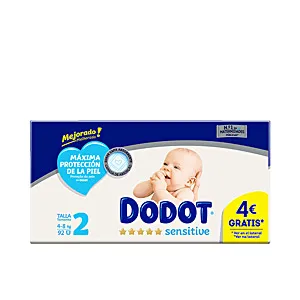 DODOT SENSITIVE RN T2 pañales 4-8 kg 92 uds