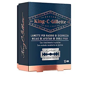 GILLETTE KING double edge replacement blades x 10 uds