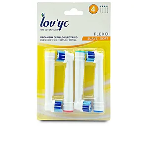 LOVYC Recambio cepillo eléctrico Flexo suave 4 uds