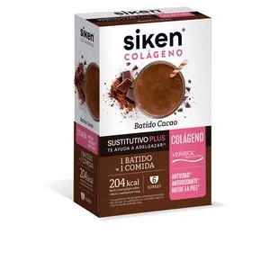 SIKEN sustitutivo colágeno batido cacao 6 sobres