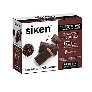 SIKEN sustitutivo barrita chocolate 8 uds