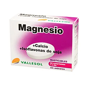 MAGNESIO + calcio + isoflavonas 24 comprimidos